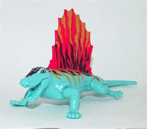 Dimetrodon Lizard Blue Jurassic World Dinosaur Custom Minifigure Toys