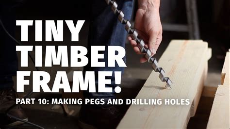 Part Making Pegs And Drilling Holes Youtube