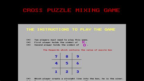 Simple Criss-Cross Game Game Project using C Language - Tech Blog