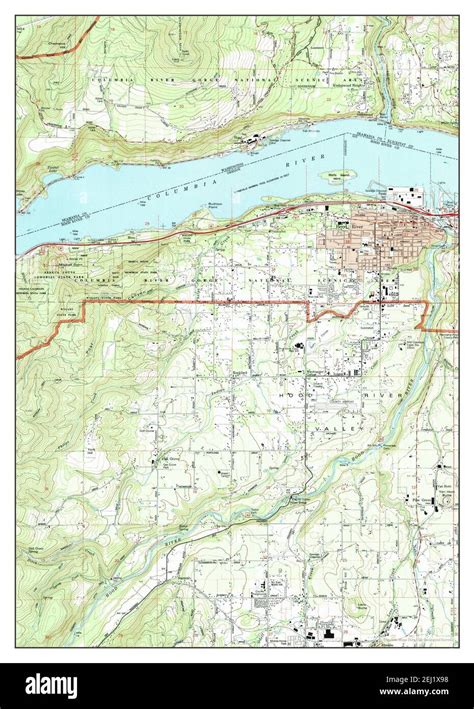 Hood River Oregon Map 1994 1 24000 United States Of America By