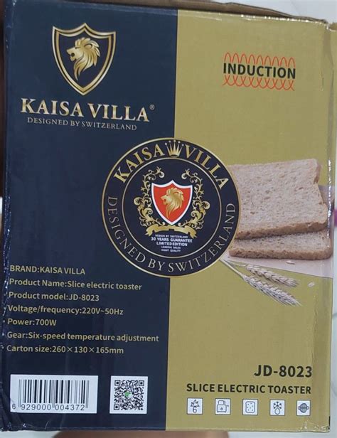 Kaisa Villa Bread Toaster Sandwich Maker Bread Toaster Slice Electric