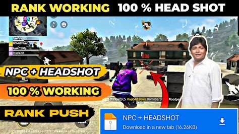 Free Fire Headshot Hack File New Update Tamil Free Fire Headshot Hack