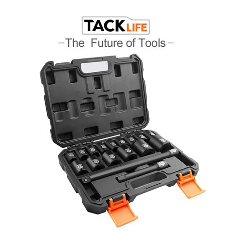 Triple Square Drive Cr V His3a Metric 6 Point 17 Piece Set Tacklife Complete 12 Inch Drive