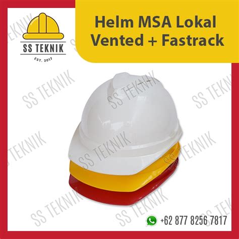 Lokal Local Msa Safety Project Helmet V Gard Vented Sni Shopee Malaysia