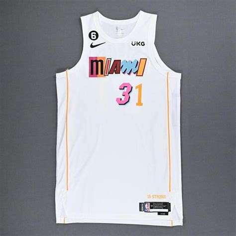 Max Strus Miami Heat Game Worn City Edition Jersey 3000th Game In Heat History 2022 23