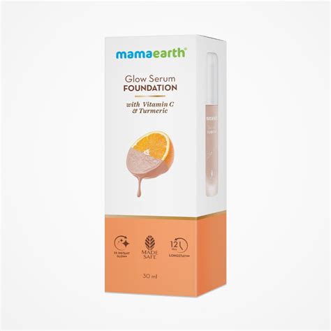 Mamaearth Glow Serum Foundation With Vitamin C And Turmeric For 12 Hour