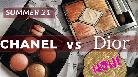 DIOR Summer Dune Makeup 2021 VS CHANEL Golden Meadow Palette |Swatches ...