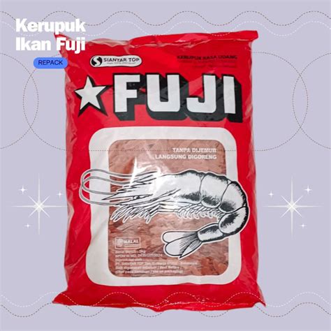 Jual Repack Kg Krupuk Rasa Udang Bentuk Ikan Fuji Kerupuk Mentah