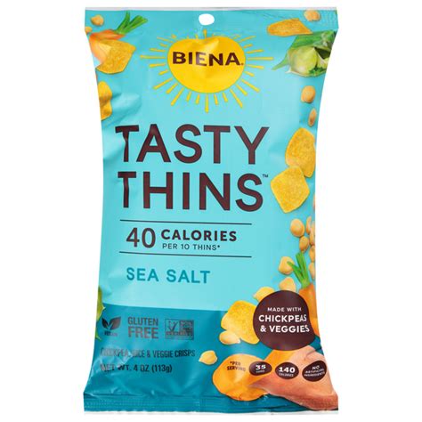 Save On Biena Tasty Thins Chickpea Rice Veggie Crisps Sea Salt Order