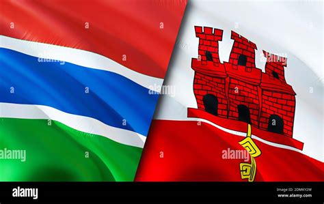 Banderas De Gambia Y Gibraltar Dise O De Bandera De Espeleolog A En D