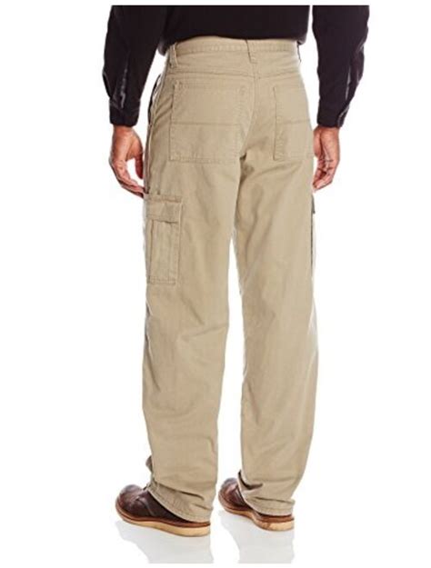 Buy Wrangler Authentics Men S Fleece Lined Cargo Pant British Khaki