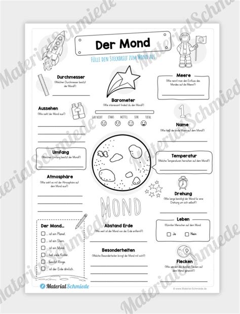 Steckbrief Der Mond