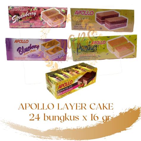 Jual Apollo Layer Cake Bolu 24 Pcs X 18 Gr Shopee Indonesia