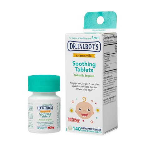 Dr Talbots Chamomile Soothing Tablets For Teething Infants Herbal