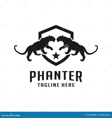 Black Panther Logo Design Template Stock Vector - Illustration of ...