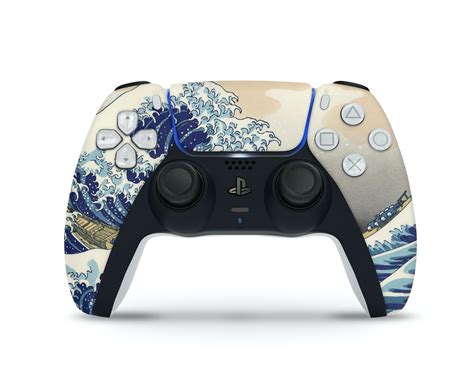 Great Wave Off Kanagawa PS5 Skin Console Controller Skin Etsy