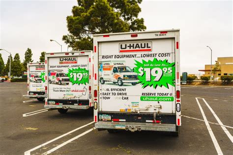 U Haul Moving Van Garage And Parking Lot U Haul Company Offers Moving