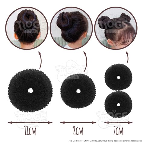 Acess Rio Rosquinha Donut Para Fazer Coque Bailarina Cabelo Tamanhos