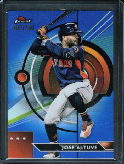 Topps Finest Blue Refractor Jose Altuve For Sale Online