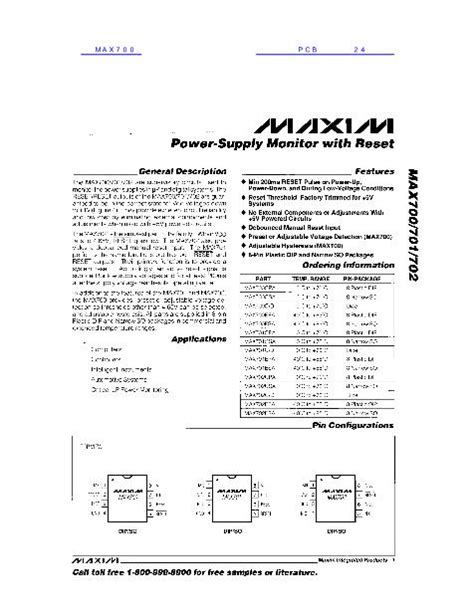 Max Datasheet Pdf