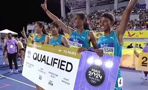 Indian Women 4×400 Meter Relay Team Qualifies For Paris Olympics 2024