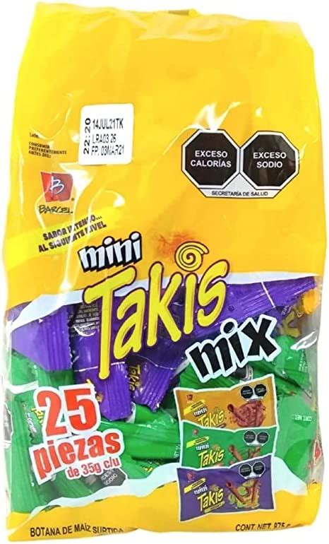 Barcel Mini Takis Mix 25 Piezas Barcel Fritura De Maiz Surtida Amazon