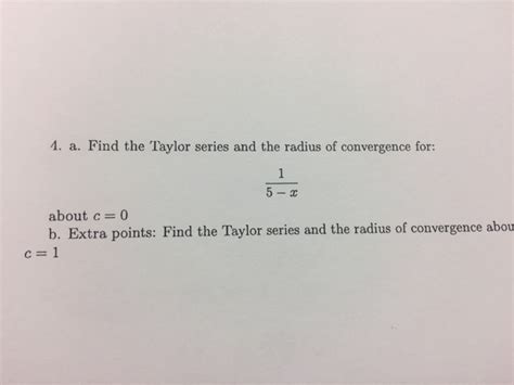 5 Secrets To Unlock The Radius Of Convergence In Any Taylor Series