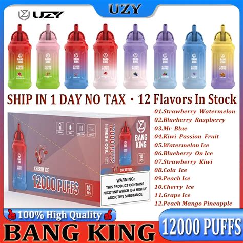 Original UZY Bang King 12000 Puff Einweg E Zigaretten 0 8 Ohm Mesh