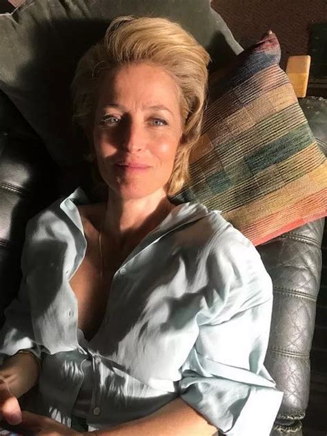 Sex Education Star Gillian Anderson Wows With Post S G Glow Pic Amid