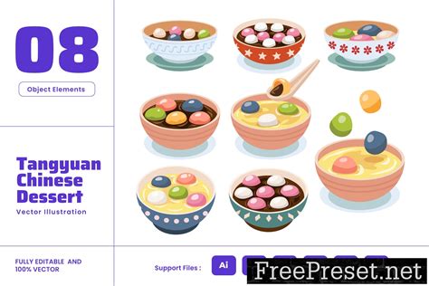 Tangyuan Dessert in Bowl - Asian Chinese Culture 85DD5LQ