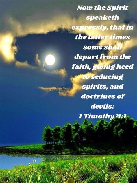 1 Timothy 41 Now The Spirit Speaketh Expressly That In The Latter