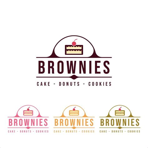 brownies cake logo vector illustration template icon graphic design ...