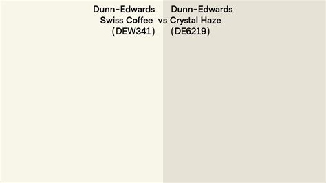 Dunn Edwards Swiss Coffee Vs Crystal Haze Side By Side Comparison