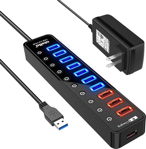 Amazon Powered Usb Hub Wenter Port Hub Splitter Faster