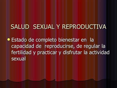 Salud Sexual Y Reproductiva