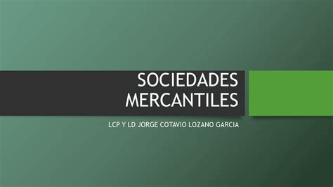 Sociedades Mercantiles Docsity