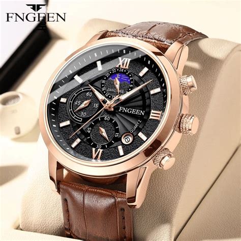 FNGEEN 6187 Jam Tangan Pria Anti Air Original Asli Chrono Aktif Mewah