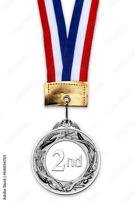 Medal achievement silver medal isolated second place silver second ...