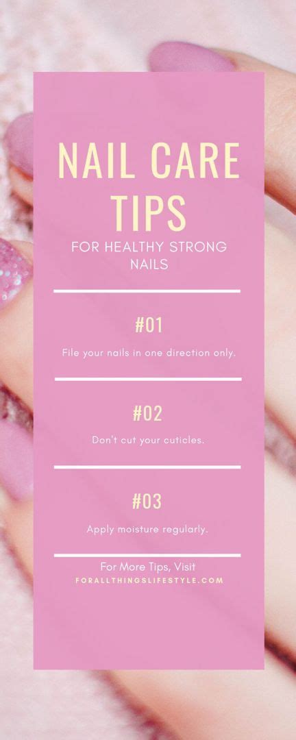 Nail Care Tips For Healthy And Beautiful Nails Nail Care Routine Nail