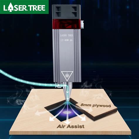 Laser Tree 80w Laser Module With Air Assist 20w 40w Laser Head 450nm