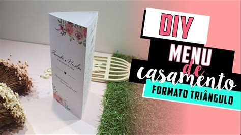 Como Fazer Menu De Casamento Diy Faça Você Mesmo Tutoriais