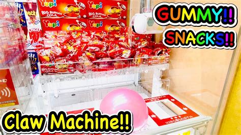 Various Snacks Claw Machine Wins Gummy Chocolate Ufo Catchers