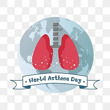 World Asthma Day Vector Hd Png Images Lung Infected World Asthma Day