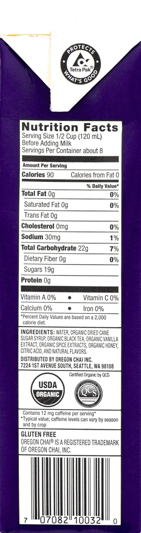 Chai Tea Nutrition Facts Besto Blog