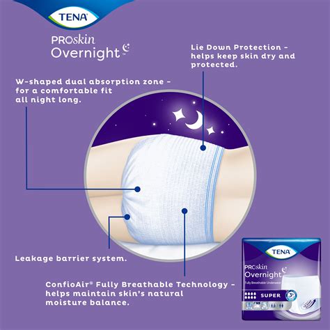 Tena Overnight Super Disposable Pull On Underwear X Large 48 Ct