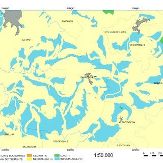 Tin Model Of A Set Of Terrain Elevations As Displayed In Arcgis