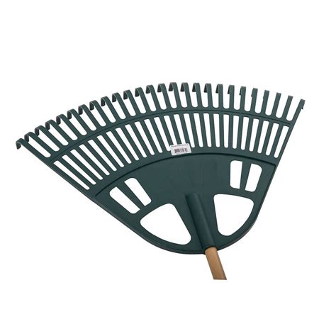 24” Plastic Leaf Rake With Foam Grip Handle