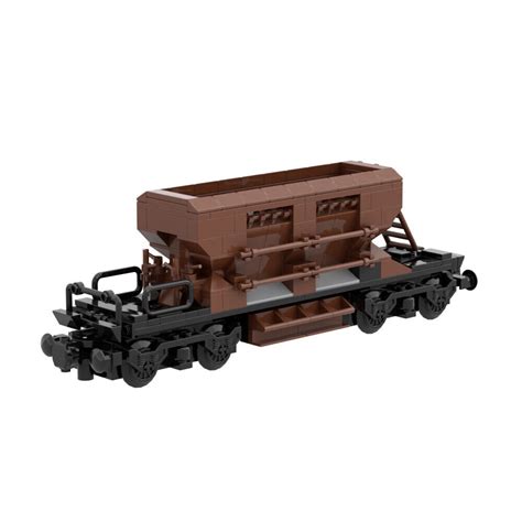 BuildMoc Gravel Side Dumper Wagon Freight Wagon Model 310 Pieces