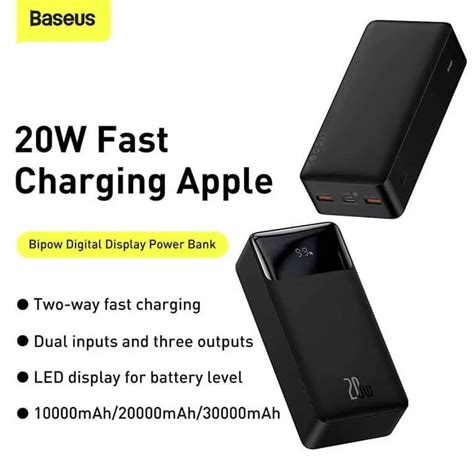 Baseus Bipow 30000mAh 20W Power Bank Price in Bangladesh