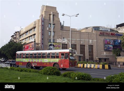 BEST Bus At Metro Cinema Hall Theatre Mumbai Maharashtra India Asia